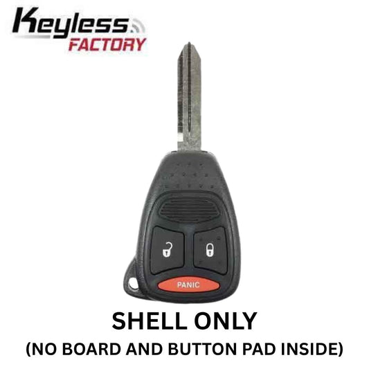 2004-2011 Chrysler Dodge Jeep / 3-Button Remote Head Key SHELL / Y159 / KOBDT04A (AFTERMARKET)