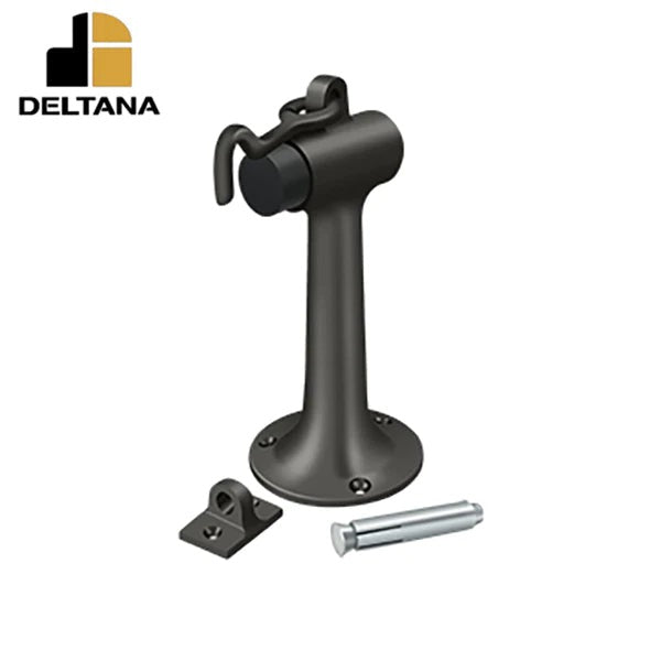 Deltana - Floor Mount - 6" Bumper w/ Hook - Optional Finish