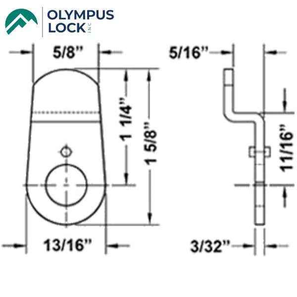 Olympus - DCNP-100-HD3 - Heavy Duty Bent Cam - 1-1/4" Length