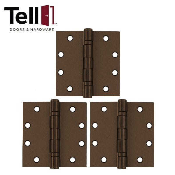 TELL - Ball Bearing Template Hinge - NRP - Oil Rubbed Bronze - (3-Pack)