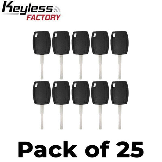 25 x 2011-2020 Ford / H94-PT / Side Mill Transponder Keys / Chip 4D63 80 Bit / 164-R8062 (AFTERMARKET) (Bundle of 25)