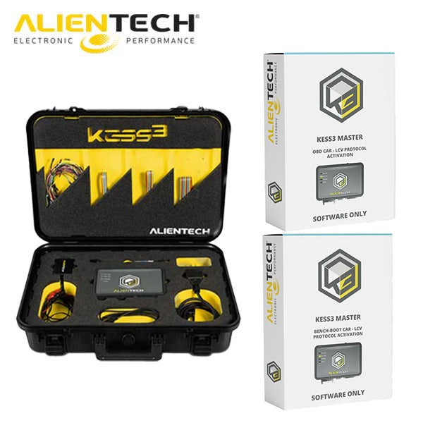 Alientech - KESS3 Summer Promotion - Master Promo Kit - KEES3 ECU and TCU Programmer + OBD Car Protocol - FREE Bench-Boot Car Protocol