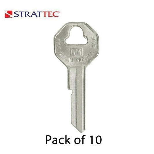 GM B10 / 32318 Mechanical Key (Strattec) (Pack Of 10)