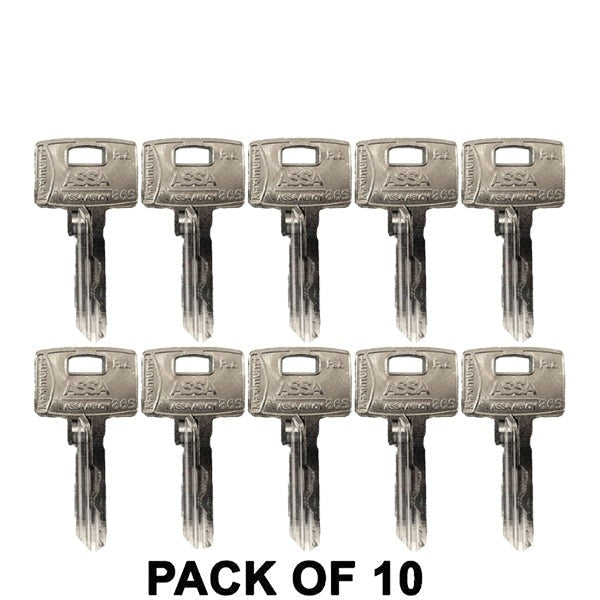 10 x ASSA - Maximum+ - Key Blanks (Bundle of 10)