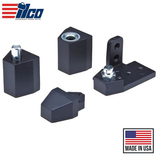 Ilco - Right Door Pivot Hinge Set - Duronotic Dark Bronze - RH