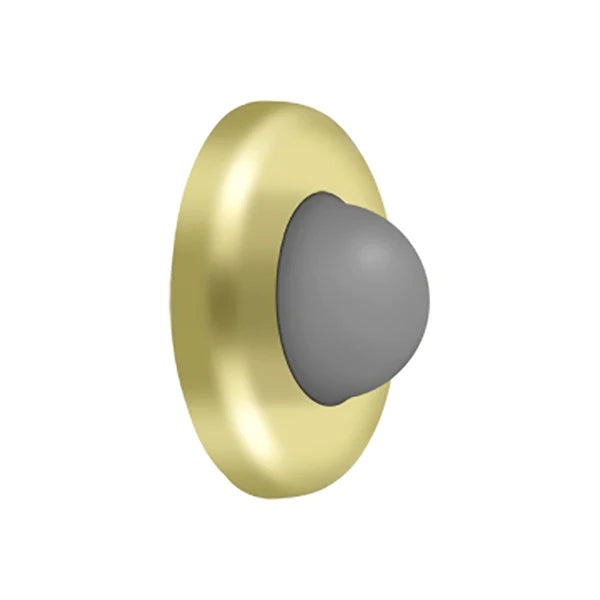 Deltana - Wall Mount Convex Flush Bumper - 2-1/2" Diameter - Optional Finish