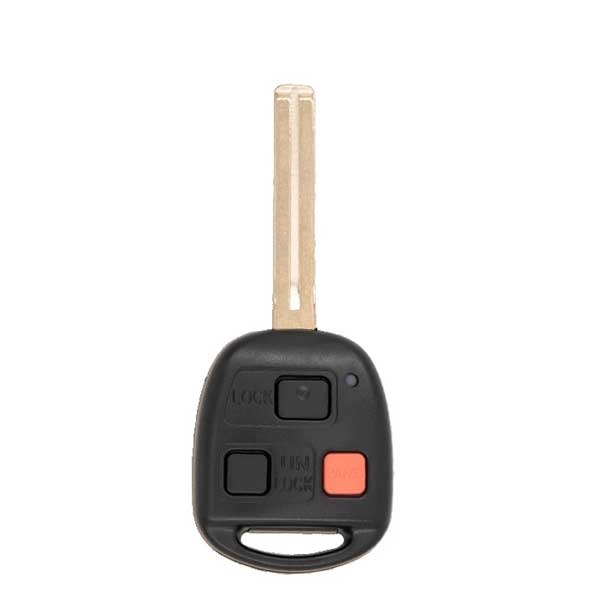 2001-2002 Lexus / 3-Button Remote Head Key Short Blade / PN: 89070-60081 / HYQ1512V (AFTERMARKET)