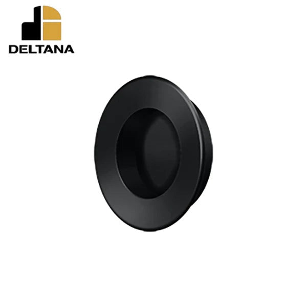 Deltana - Flush Pull - Round - Heavy Duty - 1-7/8" - Solid Brass - 1-1/2" Base Size - Optional Finish
