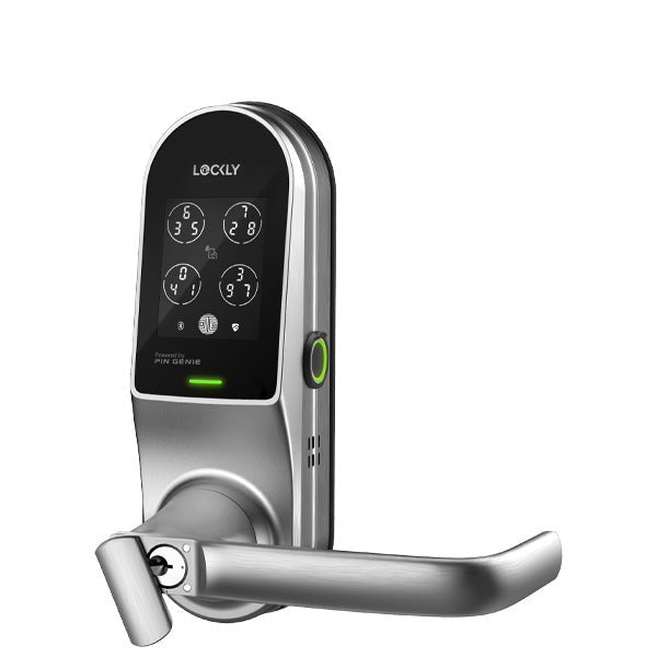 Lockly Guard- DUO 679D - Dual Locking Interconnected Smart Lock - Fingerprint Reader - Wi-Fi-Bluetooth App Controlled - Touchscreen Keypad - Key Override - Mifare RFID - Optional Finish