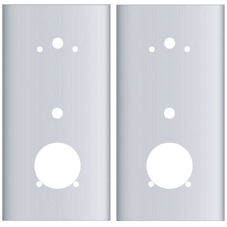 Entry Armor - Mortise Flat Plates for Kaba E-Plex 5000 - Set Of 2