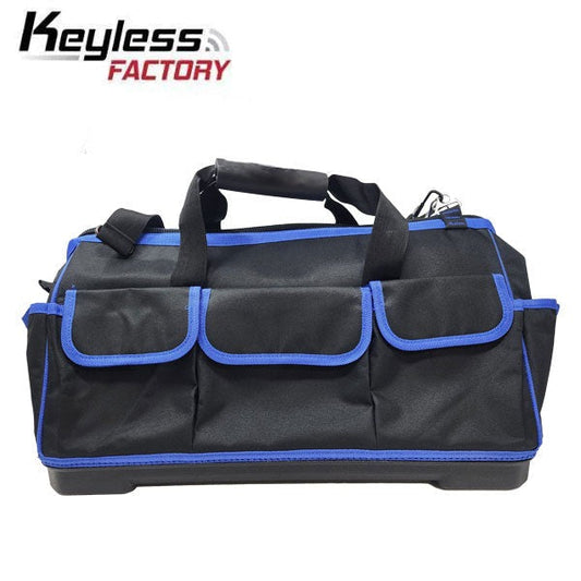 Heavy-Duty Canvas ToolKit - Locksmith Tool Bag with 16 Pockets & Secure Carry - Waterproof and Anti-Skid