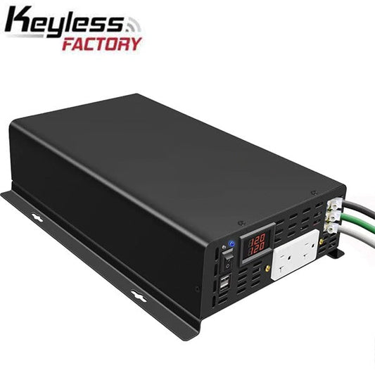 RBU5 - 12VDC - 2000 Watt Pure Sine Wave Inverter - Bi-Directional Inverter - DC to AC - Optional Remote Connectivity - USB Ports