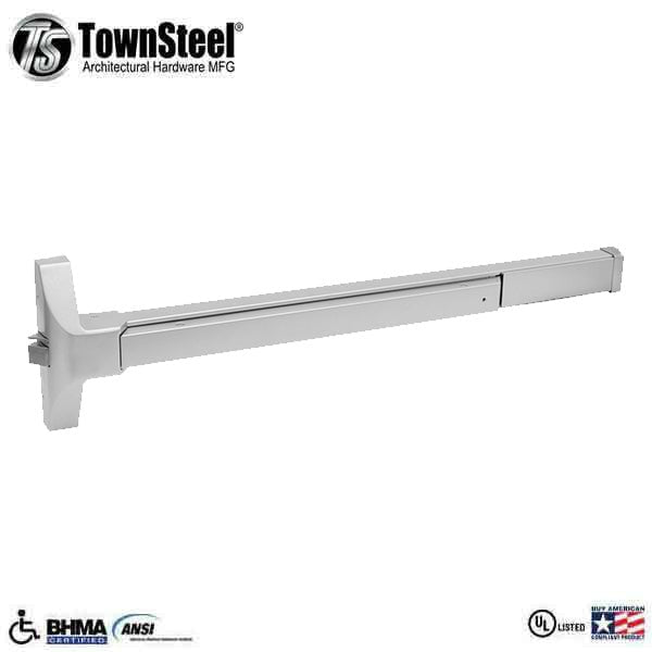 TownSteel - ED6500 - Narrow Stile Panic Exit Device Push Bar - 36" - Stainless Steel - Grade 1
