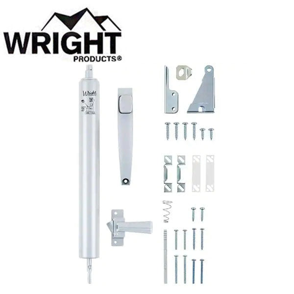 Wright - V1033 - Closer Latch Combo Kit - 90° Opening - Screen / Storm Doors - Optional Finish