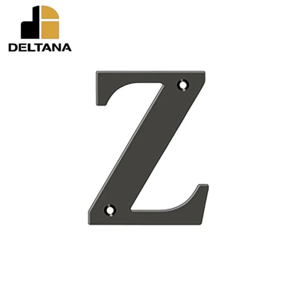 Deltana - 4" Residential Letter Z - Optional Finish
