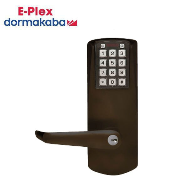 E-Plex - E2031XS - Electronic Pushbutton Cylindrical Lever Set - Schlage 'C' - 23⁄4" Backset - Dark Bronze - Grade 1