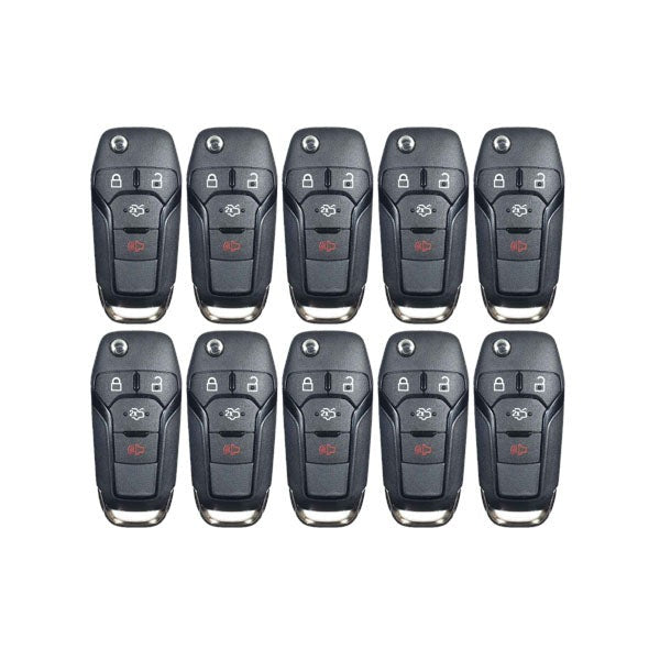 50 x 2013-2016 Ford Fusion / 4-Button Flip Key / 128 Bit / N5F-A08TAA (AFTERMARKET) (Bundle of 50)