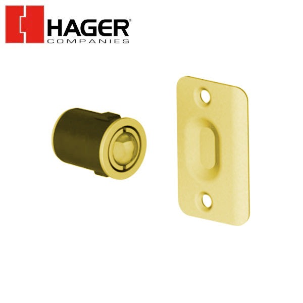 Hager - 1447 - Drive in ball catch with strike - Optional Finish