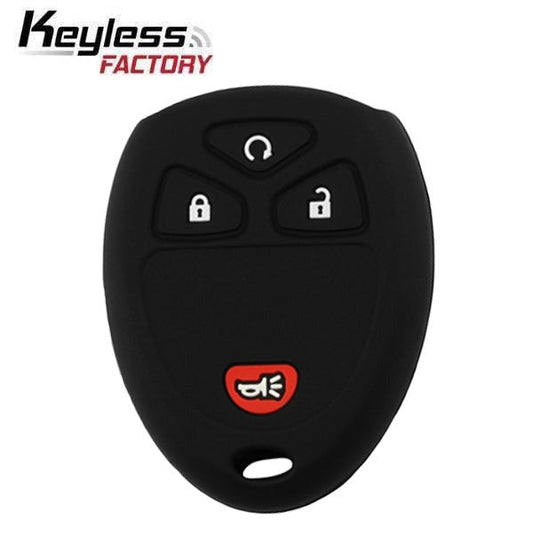 2007-2016 Buick Cadillac Chevrolet GMC Saturn / 4-Button Remote Keyless Entry Key Silicone Cover / OUC60270 (AFTERMARKET)