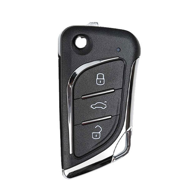 5 x Xhorse - Lexus Knife Style / 3-Button Universal Remote Flip Key for VVDI Key Tool (Wired) (Pack of 5)
