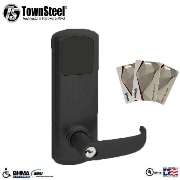 TownSteel - E-Genius 4000 - Interconnected Electronic Touch Keypad Lock - Entry - RFID - 4" - On Center - Right Handed - Optional Finish - Grade 1