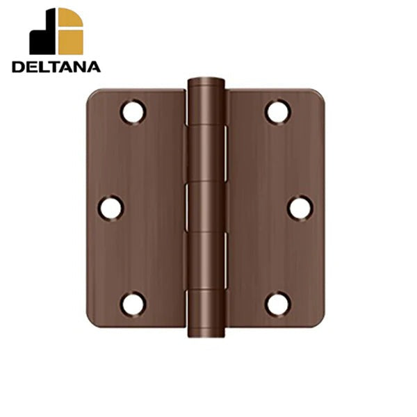 Deltana - 3-1/2" x 3-1/2" x 1/4" Radius Hinge - Steel