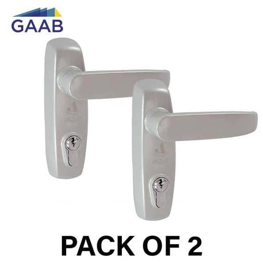 2 x GAAB - T800M14B - Lever Exit Trim - for GAAB Exit Devices - Clutched - Reversible - Entry Function - Satin Chrome (Bundle of 2)