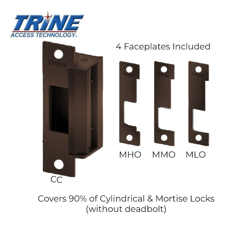 Trine - 4100 - 4-7/8” Electric Strike - One Box Solution - Fire Rated ANSI - Optional Finish - Grade 1