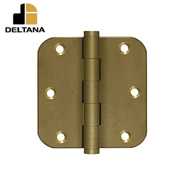 Deltana - 3-1/2" x 3-1/2" x 5/8" Radius Hinge - Optional Finish