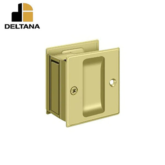 Deltana - Pocket Lock - 2-1/2" x 2-3/4" Passage - 1-3/8" Door Thickness - Optional Finish