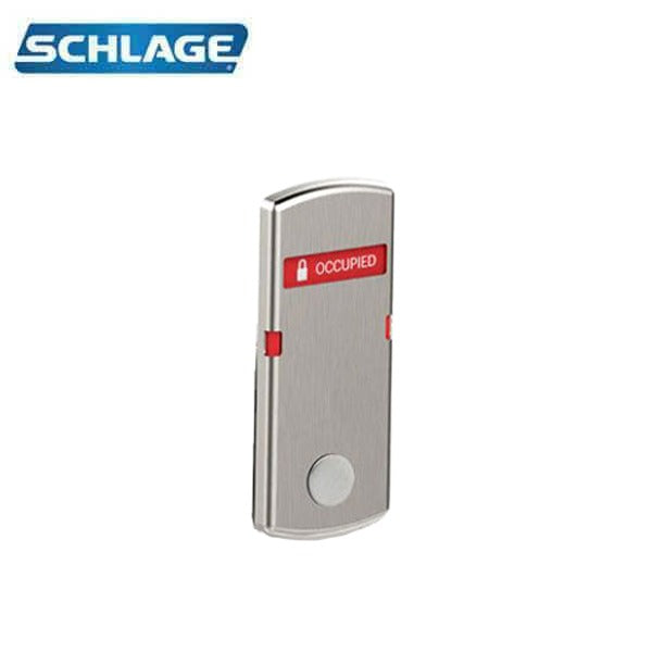 Schlage - L283 - Vacancy Indicator - Cointurn - OCCUPIED/VACANT - Satin Chrome