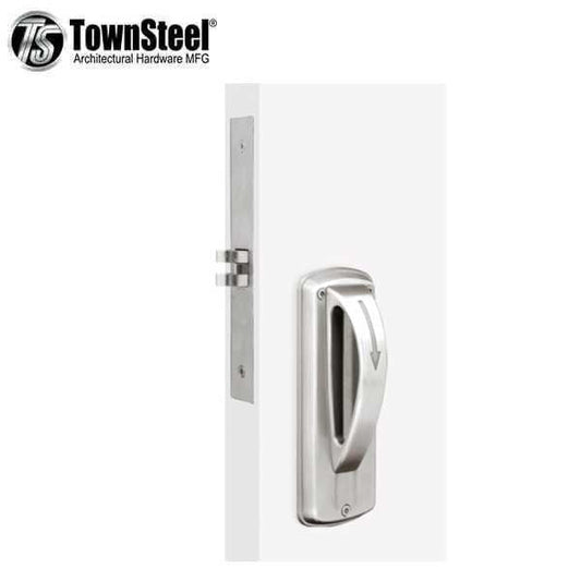 TownSteel - MRX-A - 5-Point Ligature Resistant Mortise Lock - Passage - LH/RH - Fire Rated - Stainless Steel - Grade 1