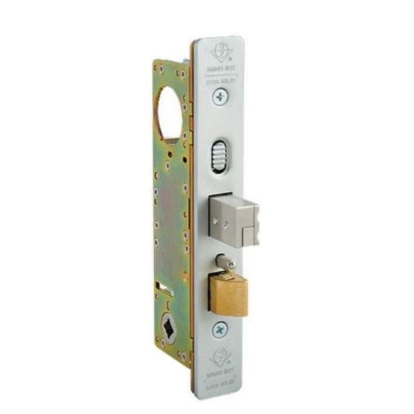 Adams Rite - 2190 - Dual Force Interconnected Boxed Lockset - 1-1/8" Backset - Flat Strike - Aluminum