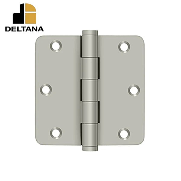 Deltana - 3-1/2" x 3-1/2" x 1/4" Radius Hinge - 0.119 Thickness - Optional Finish