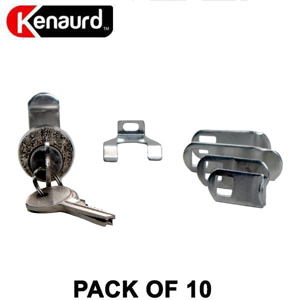 10 x Exterior Weatherproof Mailbox Locks - Multi-Cam - HL1 Keyway - Keyed Different - US14 Bright Nickel (Bundle of 10)