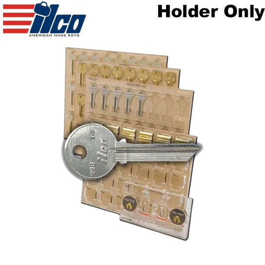 Ilco - XP-KH9Y - Engrave-It - Oem Yale Keys 998 & 999 Series, Round Head Key Holder - Holds 12 - for Engrave-It XP Machine