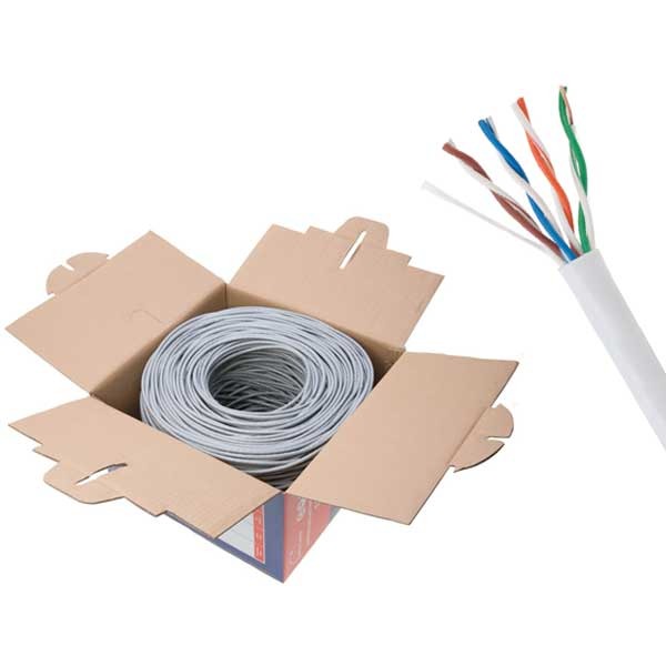 DynoTech - 909885 - Network Cable - Cat5e / CCA - UTP - 1000ft - White