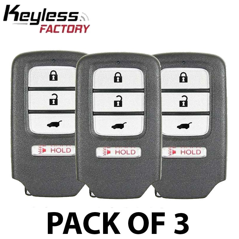 3 x 2016-2022 Honda HR-V Fit / 4-Button Smart Key / PN: 72147-T7S-A01 / KR5V1X (AFTERMARKET) (Pack of 3)