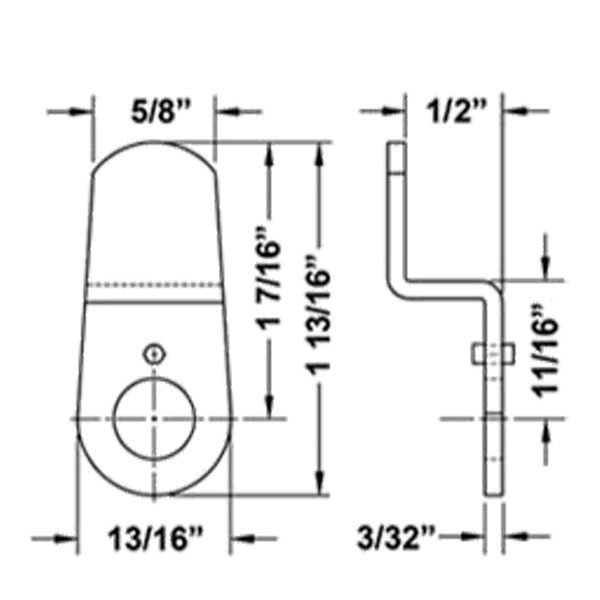 Olympus - DCNP-100-HD - Heavy Duty Bent Cam - 1-7/16" Length