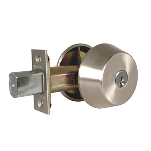 Marks USA - 130S - Classroom Single-Cylinder Deadbolt - Anti Microbial Finish - 2 3/4" Backset - 32D - Satin Stainless Steel - Entrance - 2" Doors - Grade 1