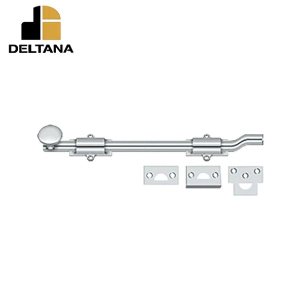 Deltana - 12" Surface Bolt w/ Offet - Heavy Duty - Optional Finish