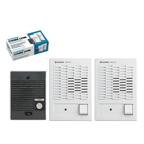 Aiphone - C-123LW - Dual Master ChimeCom Set - 1 Door - 2 Masters - 6VDC