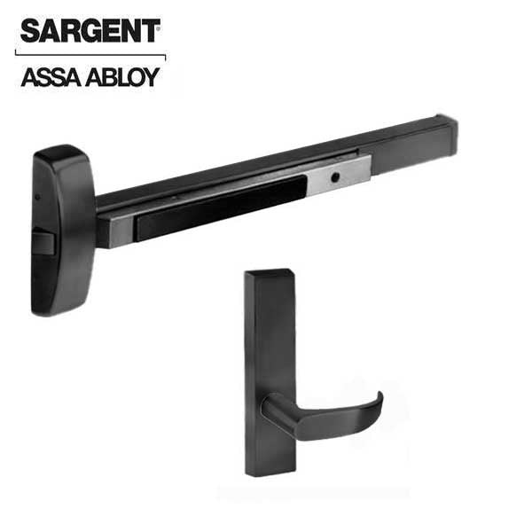 Sargent - 8815F - Exit Device with Trim Lever - Passage - 36" - Black Suede - Fired Rated - Grade 1