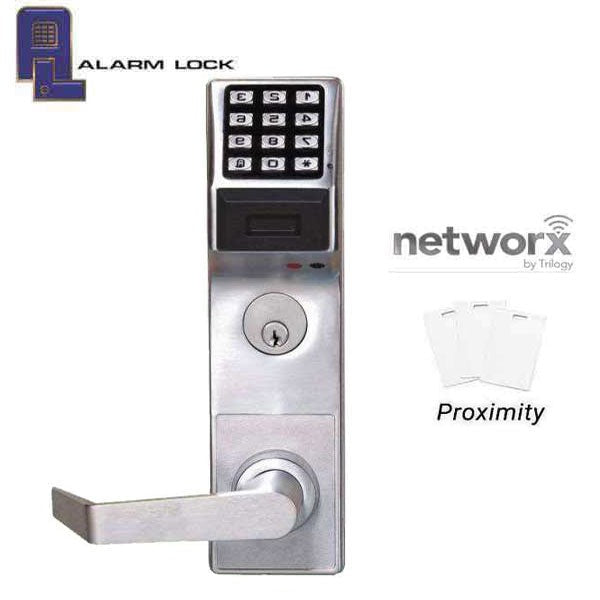 Alarm Lock Trilogy - ETPDN - For Exit Panic Hardware - Networx - Compatible with Marks M9900 Exit Bar - 26D - Satin Chrome