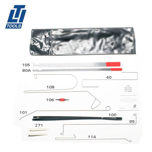 LTI Tools - LTI-450 - Deluxe Master Automotive Lock Out Kit - 11 Pieces