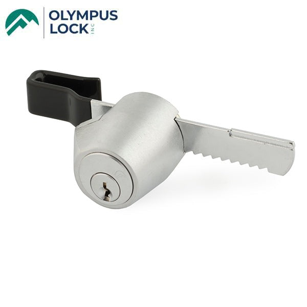 Olympus - 429R - Sliding Door Showcase/Ratchet Lock - Satin Chrome - Optional Keying - Grade 1