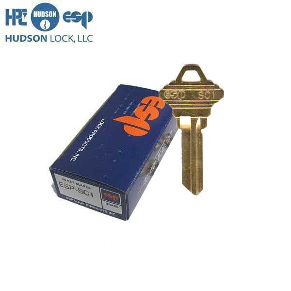 HPC - ESP SC1 Metal Key Blanks - 250 Pack