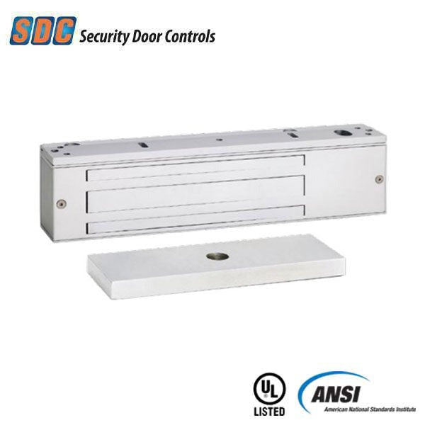 SDC - 1511VD - Single EM Lock - Door Position Status - Surface Mount - 1650lbs. - 12/24VDC - Aluminum - Fire Rated - Grade 1