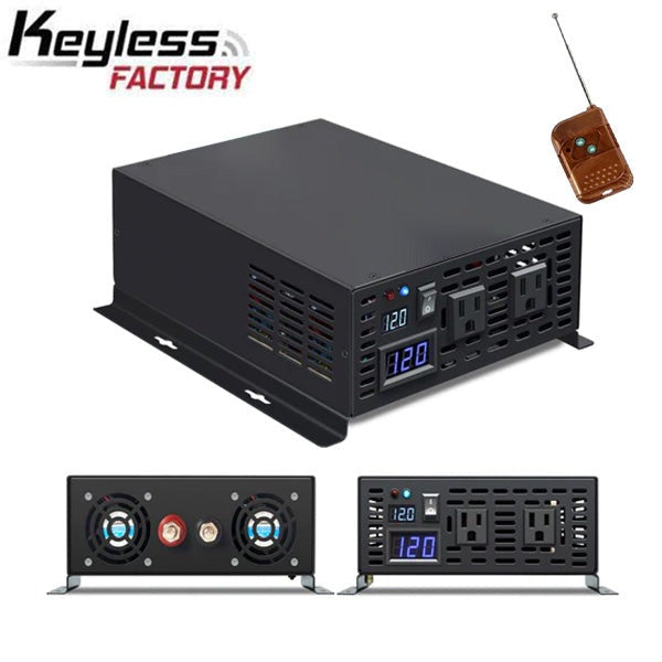 RBP - 12VDC - 1000 Watt Pure Sine Wave Inverter - DC to AC - No USB Ports - Optional Remote Control