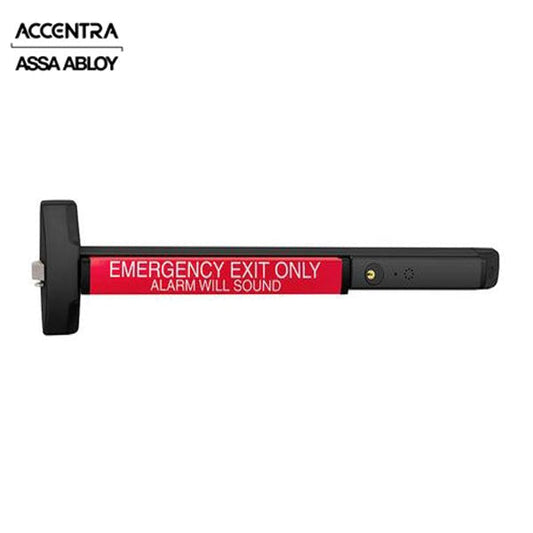 Accentra (Formerly Yale) - 6100ED - Alarmed Exit Device - Surface Mounted - 3 Foot - Black Suede Powder - Grade 1